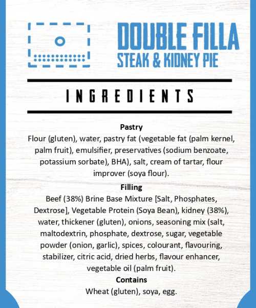 Double Filla - Steak & Kidney